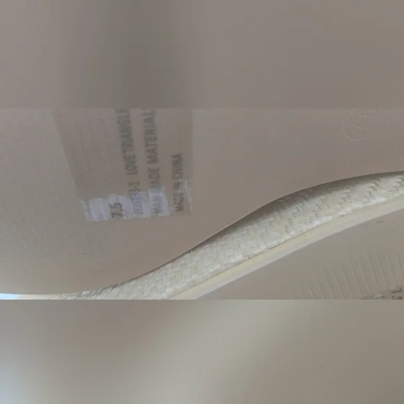 Fashion Nova Women's Cream Wedge Sandals - Picture 5 of 8